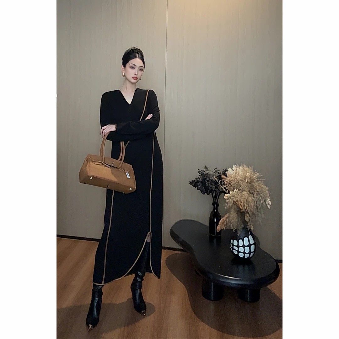 紫紫 递进美学秋冬版 百搭三季连衣裙女宽松大气端庄优雅百搭长裙,女装/女士精品,连衣裙,淘宝优惠券,粉丝福利购,淘宝优惠卷