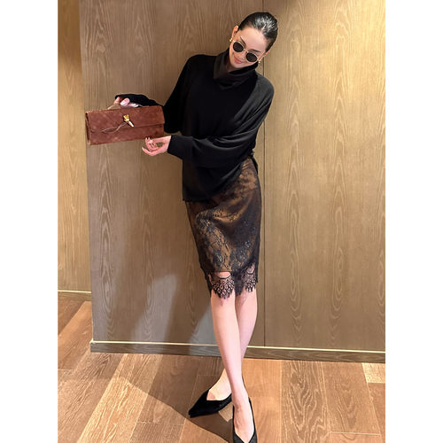 AME迷棕红毯裙迷棕色