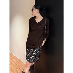 紫紫 斑斓时髦精像素花园提花半裙显瘦百搭短裙半身裙 锦绣花谷裙