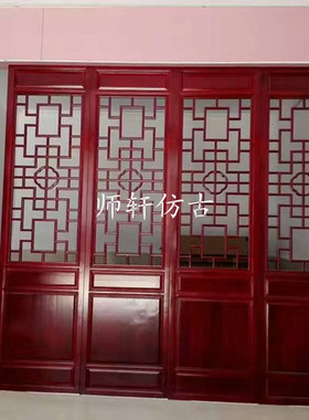 门窗玄关隔断仿古东阳木雕