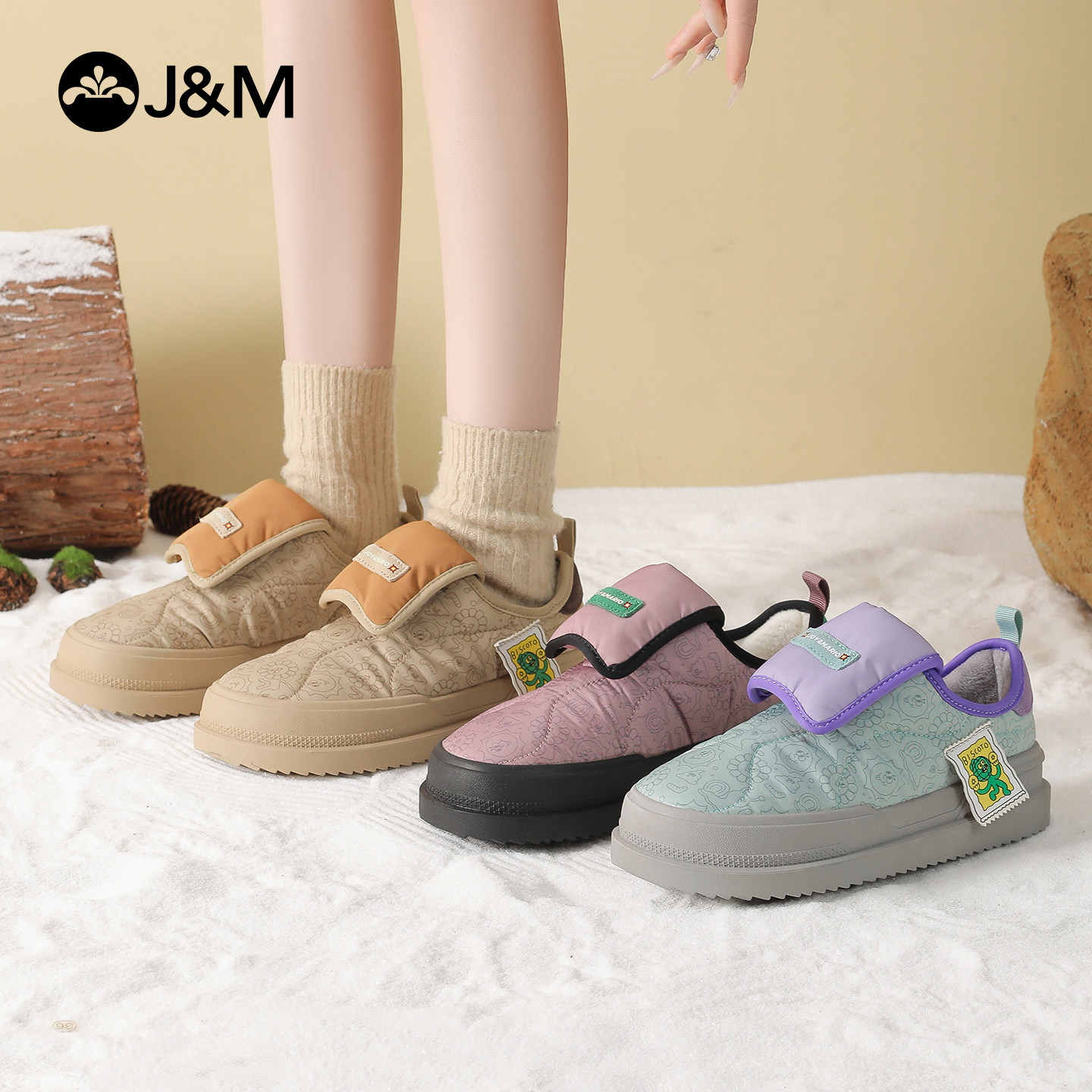 快乐玛丽棉鞋乐福鞋舒适保暖御寒