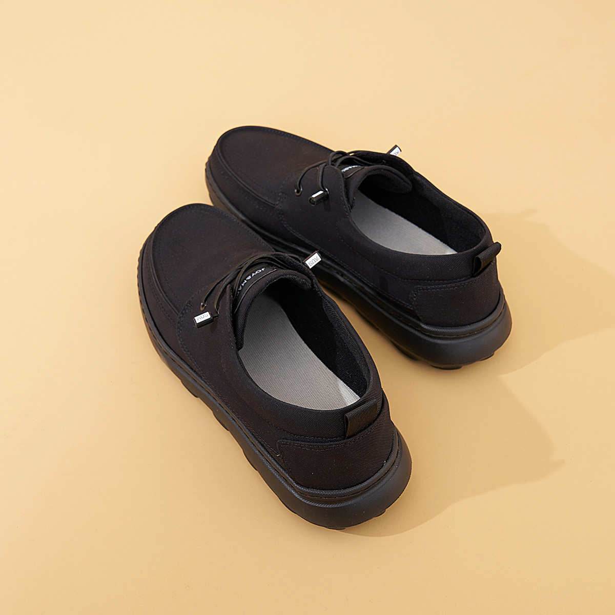 J＆M/快乐玛丽男鞋2025春季新款男士休闲鞋厚底增高健步爸爸鞋男