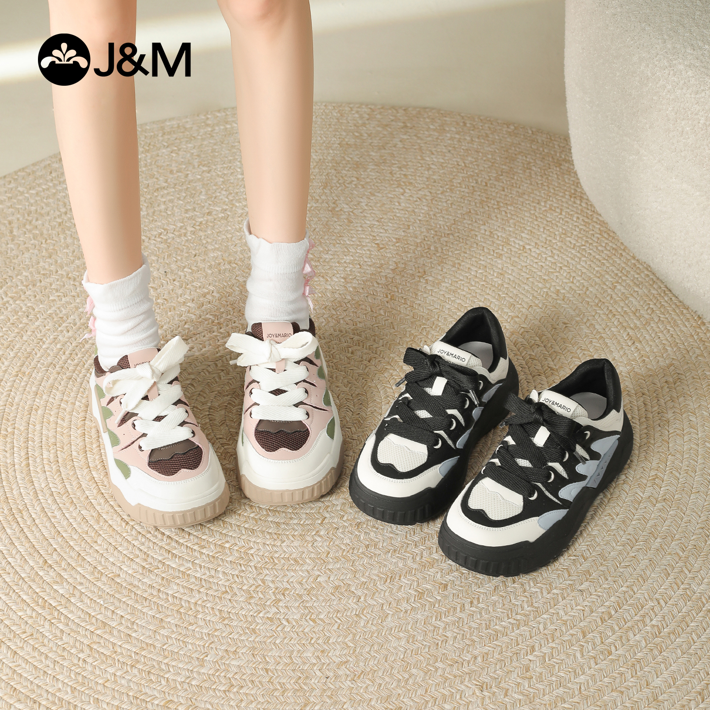 快乐玛丽厚底板鞋女2025秋季新款