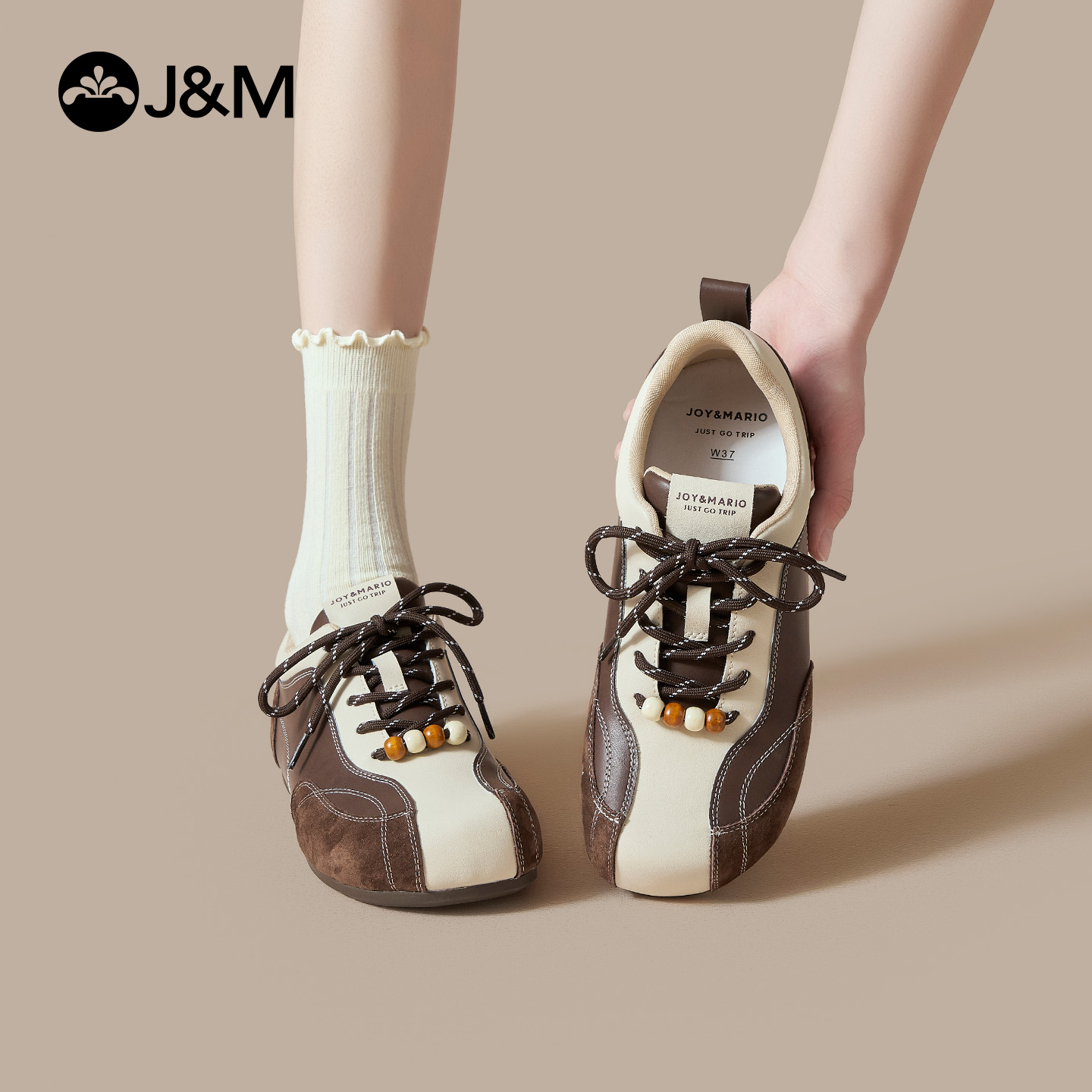 快乐玛丽勃肯鞋女2025秋季新款复古平底通勤休闲鞋子百搭德训鞋女