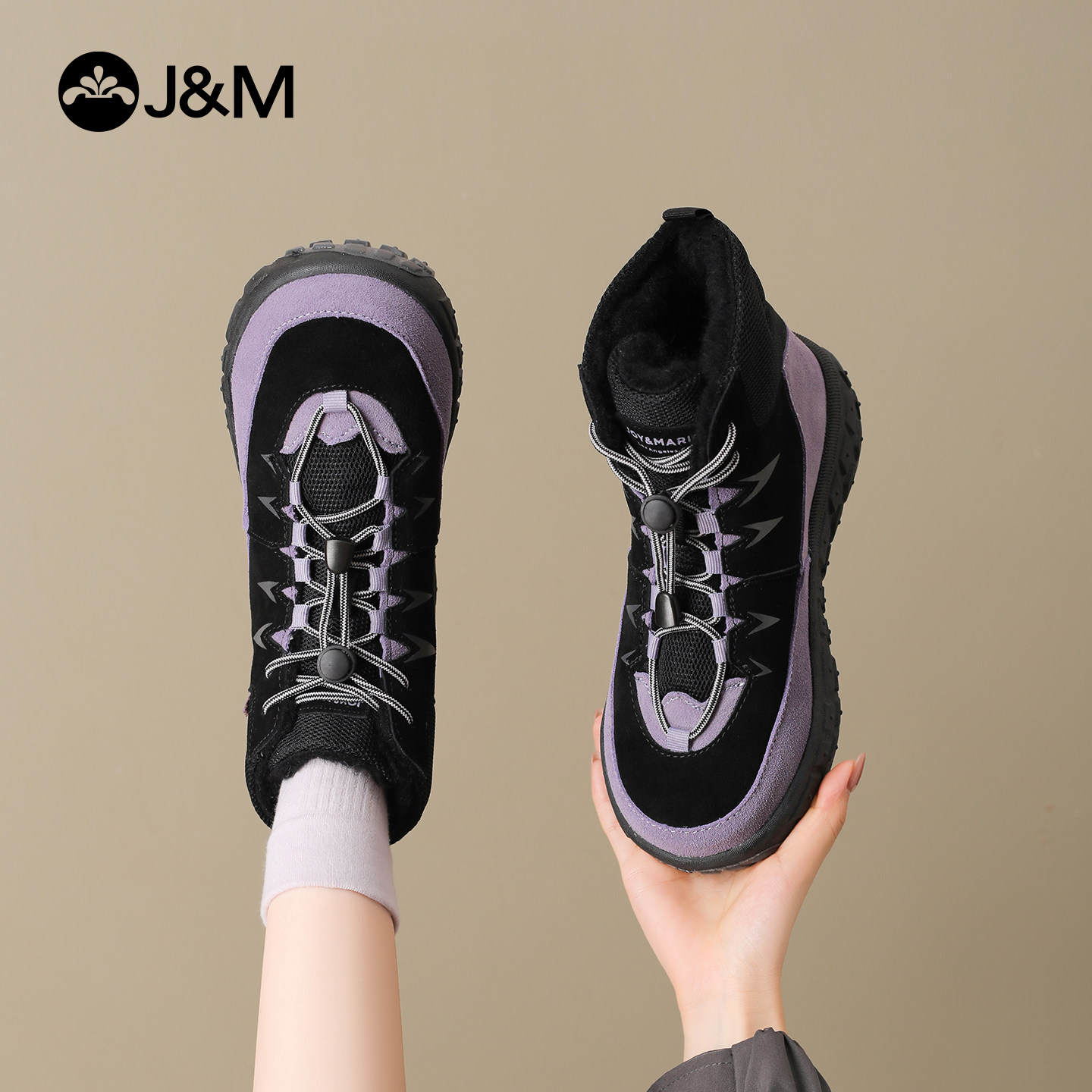 快乐玛丽雪地靴女2025冬季新款