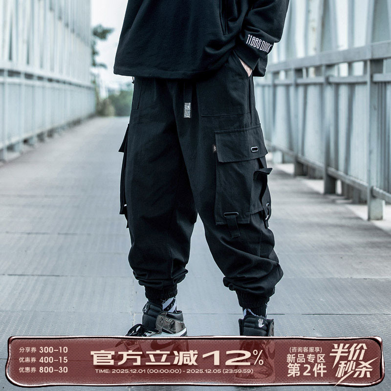 机能风嘻哈高街工装裤国潮潮流
