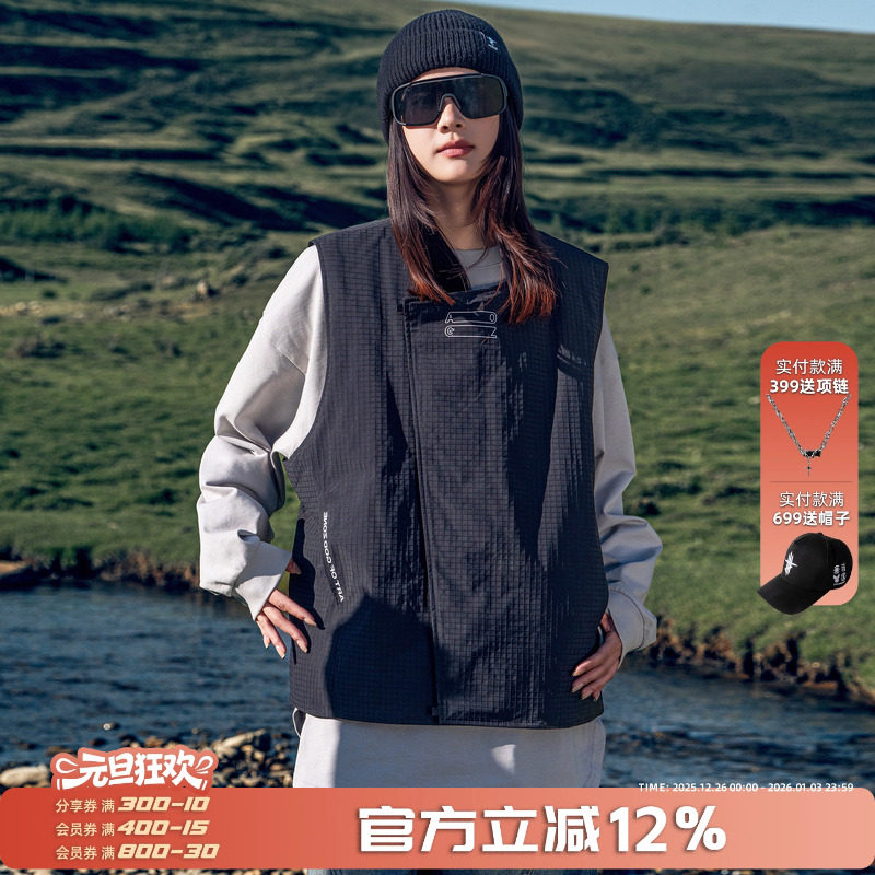 AOGZ工装羽绒马甲男女轻薄秋冬2025新款保暖内胆坎肩外穿背心外套