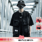 AOGZ工装 坎肩机能风外套战术背心 美式 马甲男生痞帅风穿搭夏季 薄款