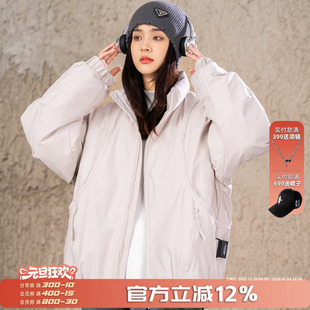 复古机能工装 90绒立领美式 防寒外套百搭潮牌女 冬季 AOGZ羽绒服男款