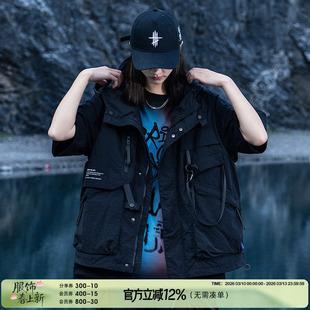 AOGZ马甲男款2025新款工装多口袋薄款户外坎肩马夹机能风战术背心