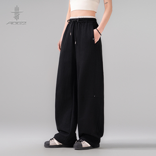 新款 运动卫裤 男女春季 街头阔腿休闲裤 所有女生直播间 AOGZ美式