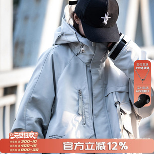 机能风工装 美式 外套潮 2025新款 AOGZ三合一冲锋夹克男女生秋冬爆款
