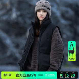 AOGZ羽绒马甲女外穿2025新款 时髦洋气背心防寒保暖男坎肩外套 冬季