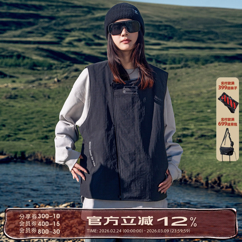 AOGZ工装羽绒马甲男女轻薄秋冬2025新款保暖内胆坎肩外穿背心外套