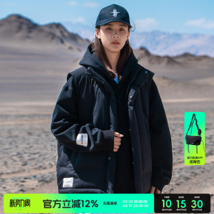 双拉链坎肩外套保暖马夹 2025新款 AOGZ国潮牌工装 棉马甲男生秋冬季