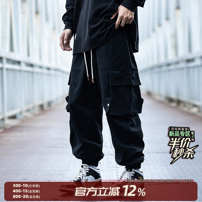 秋季新款工装裤休闲宽松裤子