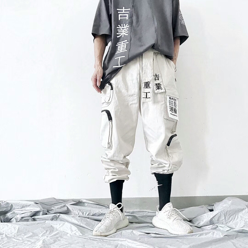 Guochao Autumn Function Overalls men and women Easy Hip-hop pants bf Ankle banded pants Kyrgyzstan heavy industry Multiple pockets trousersin the Men's clothing, Casual pants  category - from Buy2taobao.com to provide professional Taobao agent buy service
