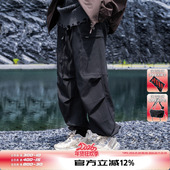 裤 机能美式 男女秋冬季 AOGZ国潮牌直筒工装 新款 休闲阔腿裤 伞兵裤 子