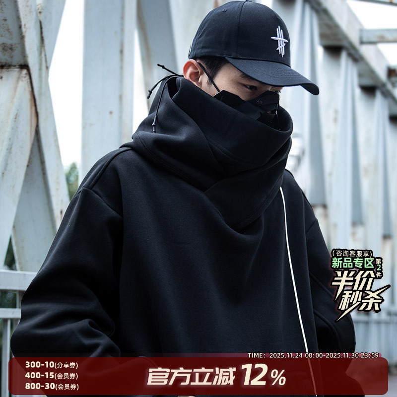 AOGZ情侣高领加绒加厚卫衣