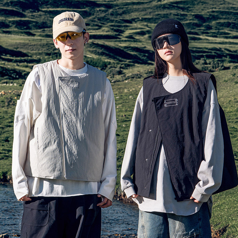 【所有女生直播间】AOGZ轻薄羽绒马甲男女秋冬新款工装设计感背心