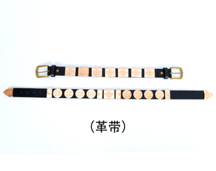 汉服儿童款腰带女古风款腰封男古装金属配饰圆领古代革带手工原创