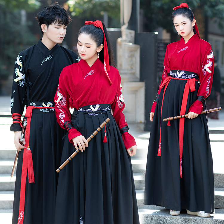 武侠风情侣装仙鹤武侠风