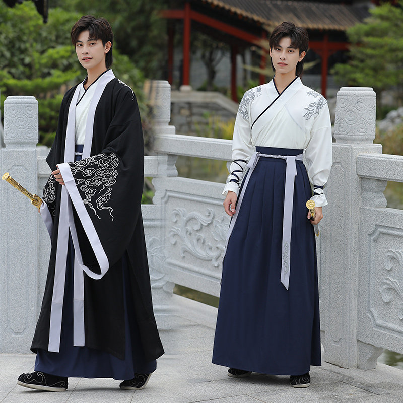 古装套装武侠风非古装表演班服