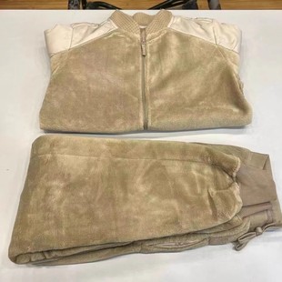 正版新款户外边防巡逻绒衣绒裤抓绒衣拉链冬季防寒保暖套装棉衣裤