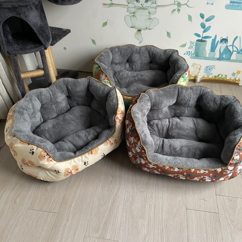 猫窝加高小型羊羔绒柯基巴哥狗窝