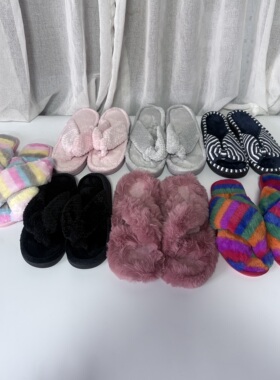 春款拖鞋 夹脚人字拖可爱家居地板拖保暖防滑拖鞋