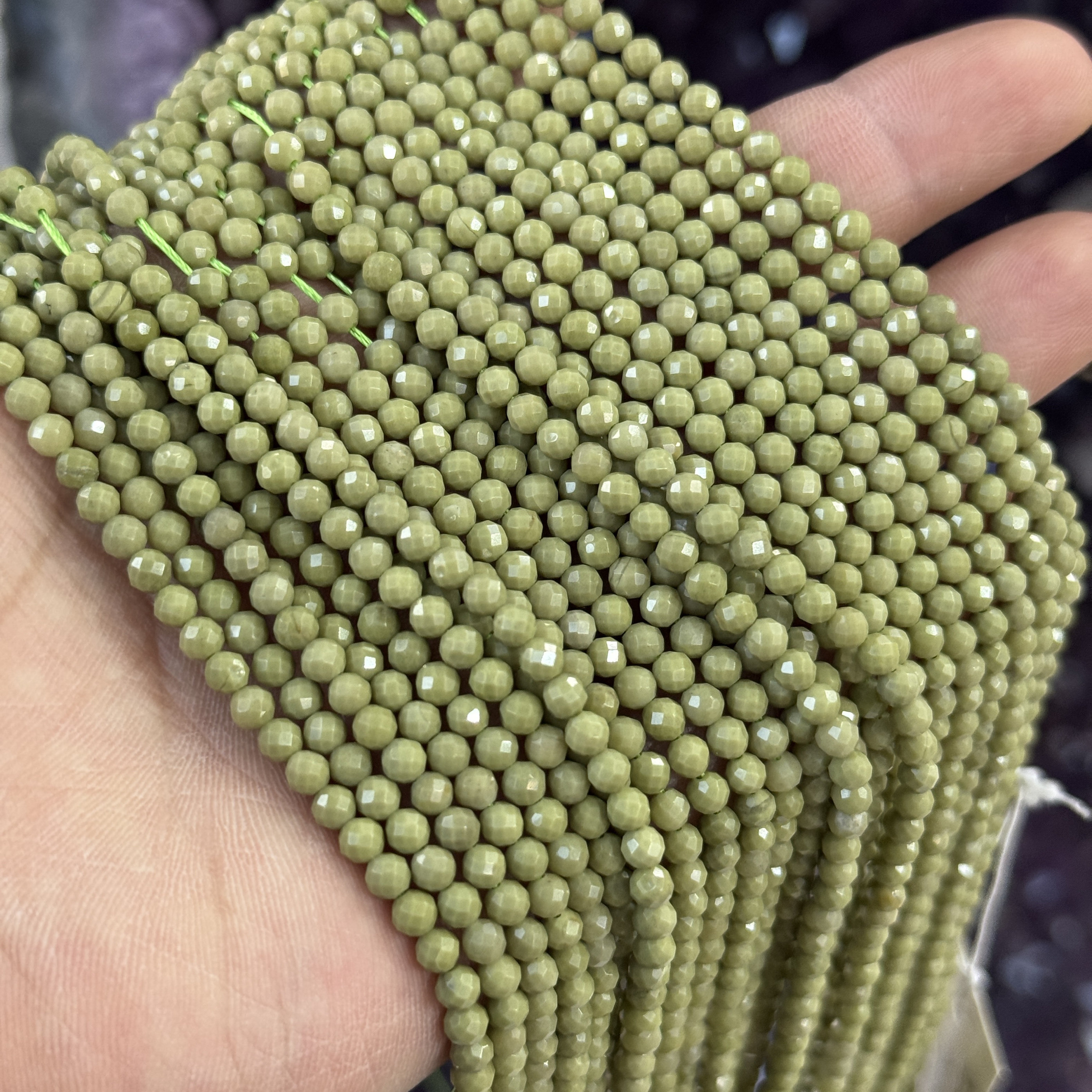 2/3/4mm天然绿色牛油果阿拉善玛瑙切面圆珠半成品Diy项链手链配珠,饰品/流行首饰/时尚饰品新,奇石,淘宝优惠券,粉丝福利购,淘宝优惠卷