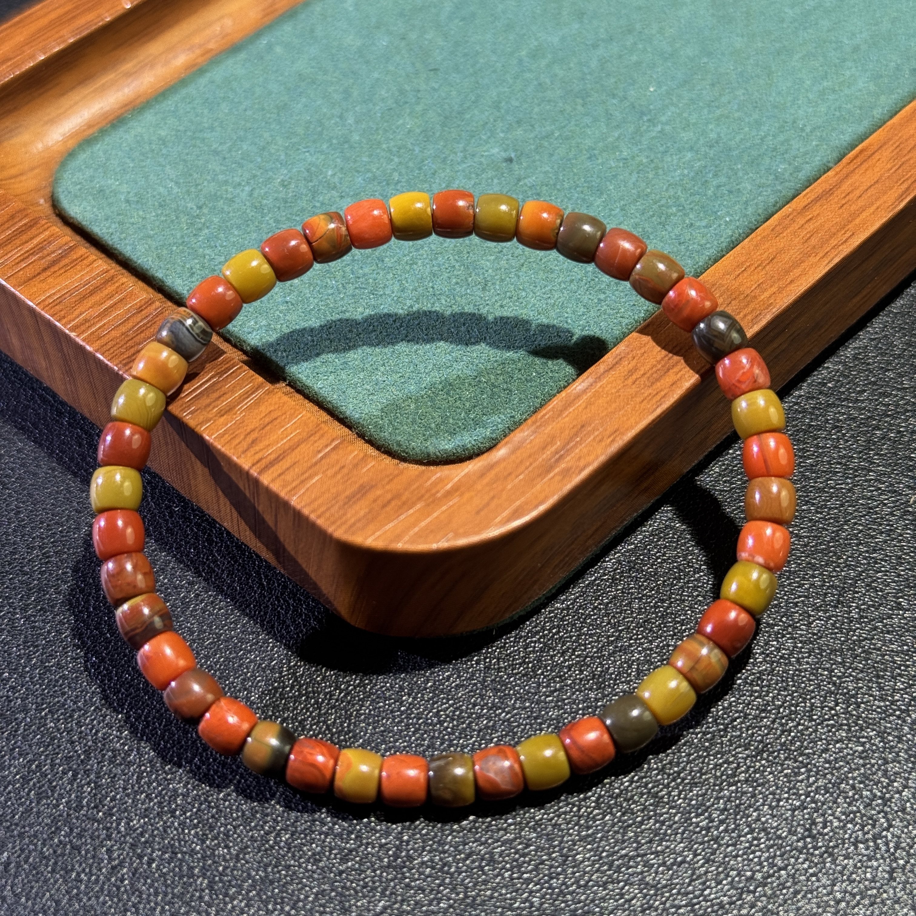 孤品-天然石包浆南红玛瑙桶珠5mm单圈手链饰品女手链带证书,饰品/流行首饰/时尚饰品新,手饰/手串,淘宝优惠券,粉丝福利购,淘宝优惠卷