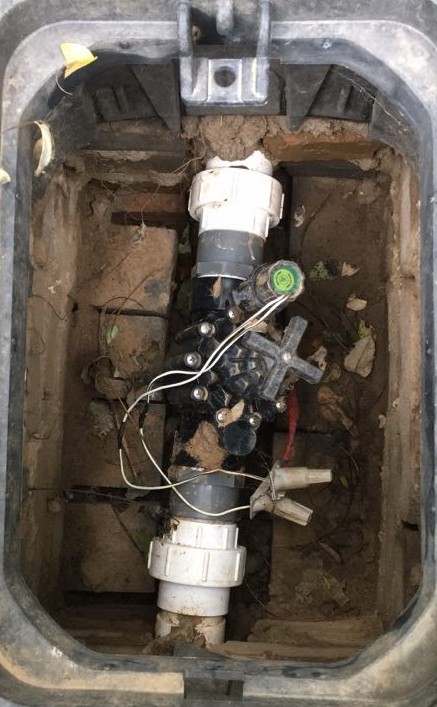 公园绿地智能灌溉使用中的2寸灌溉电磁阀DN5063管