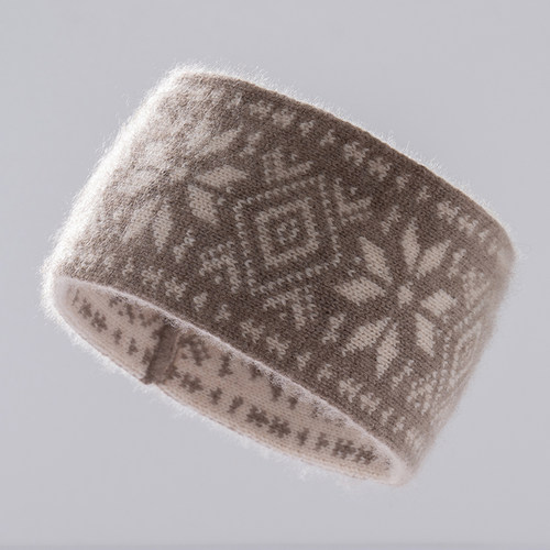 秦岚同款山羊绒发带宽边针织发箍