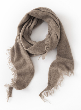 cashmere山羊绒三角围巾女流苏边保暖百搭时尚薄款小披肩围脖两用