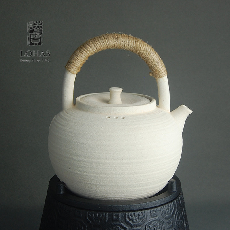 陆宝茶艺烧水泡茶壶原矿陶土高温