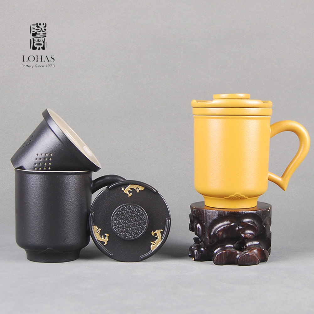泡茶盖杯茶杯陆宝陶瓷绿茶杯茶格