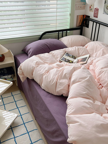 四件套百分百全棉ins混搭风