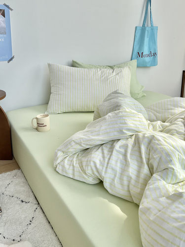 四件套百分百全棉混搭条纹