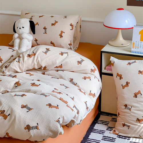 四件套百分百全棉可爱卡通