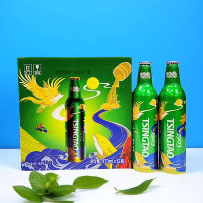 青岛啤酒经典1903铝瓶473mlx12瓶