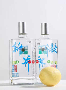 伏特加40度斩斧生命之水柠檬果味500ml调酒基酒vodka烈酒2支套装