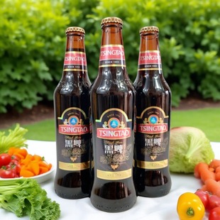 【产地青岛直发】青岛啤酒黑啤330mlX4瓶6度焦香味黑啤