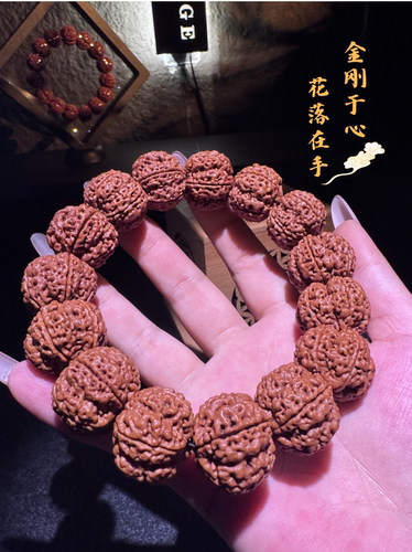 一念【惊鸿】尼泊尔大金刚菩提高密度秒沉水梁五瓣梅花桩文玩手串