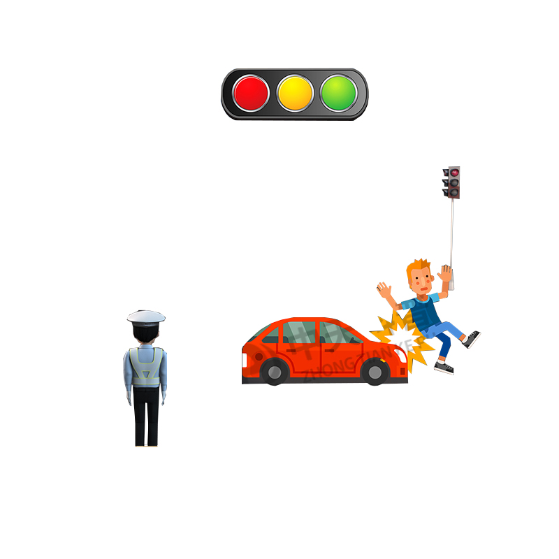 vr安全教育模拟红绿灯展厅展馆 模拟交通体验系统3d过马路闯红灯