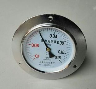 安装 Y100ZT 面板式 0.15MPA 压力表恒丰 0.1