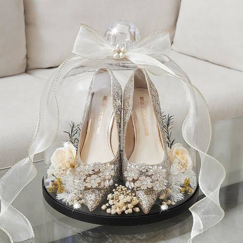 婚鞋盒接亲游戏道具套圈婚鞋盒