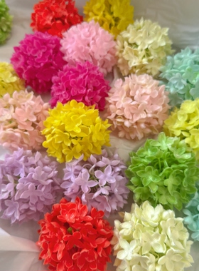 仿真花假花玫瑰花束客厅餐桌装饰花束软胶丁香花绣球仿真花瓣