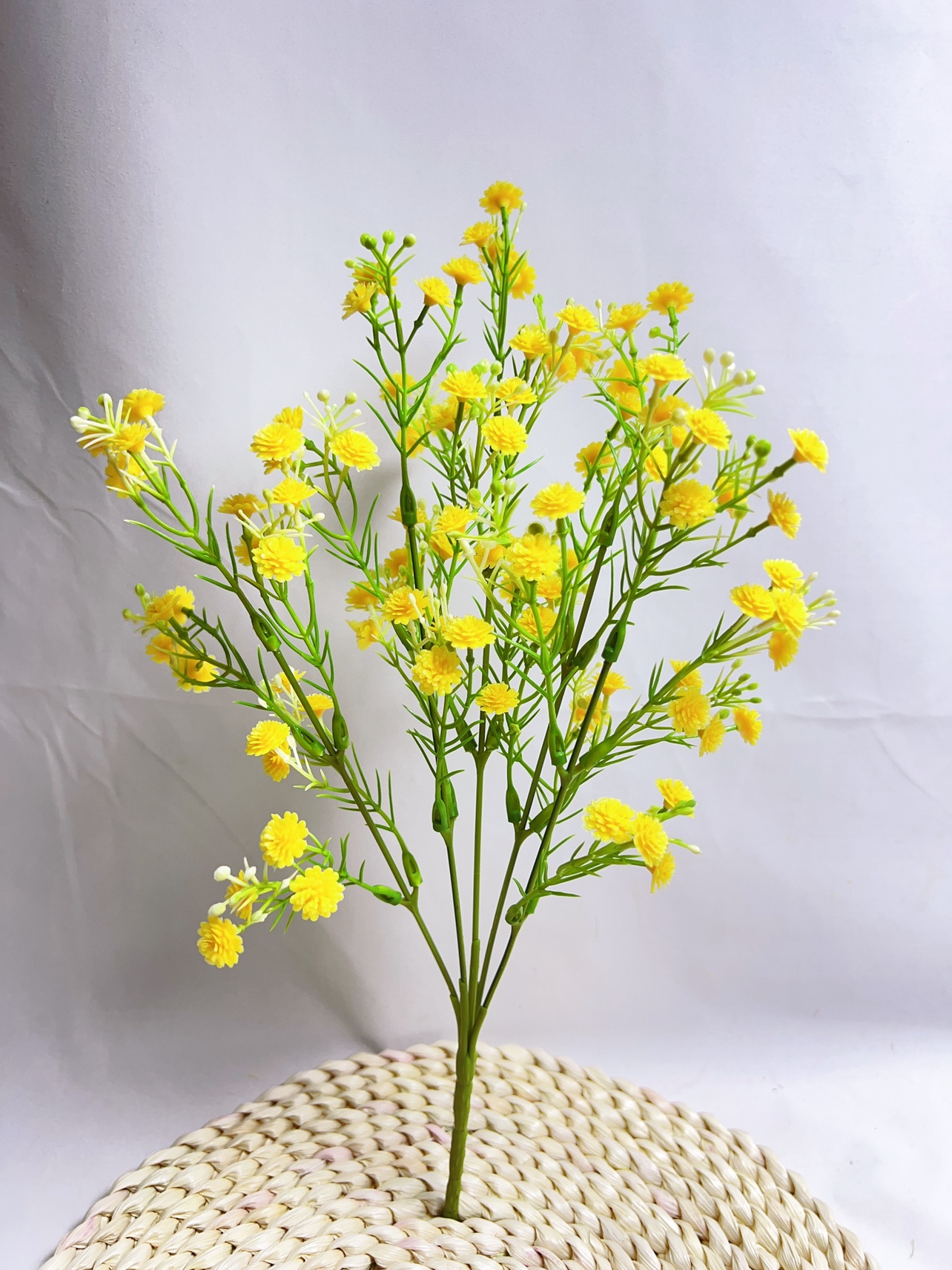 仿真插花配材 手感软胶25叉满天星仿真花婚礼装饰手捧塑料人造花