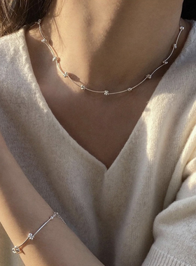 MINI BLOOM Hand in hand 纯银拼接小众手链/项链INS别致锁扣拼接